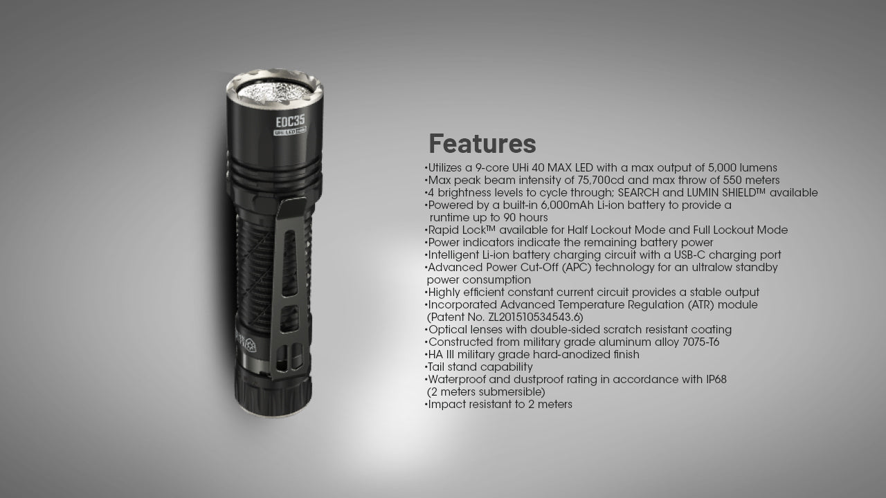 EDC35 - 5000 Lumens