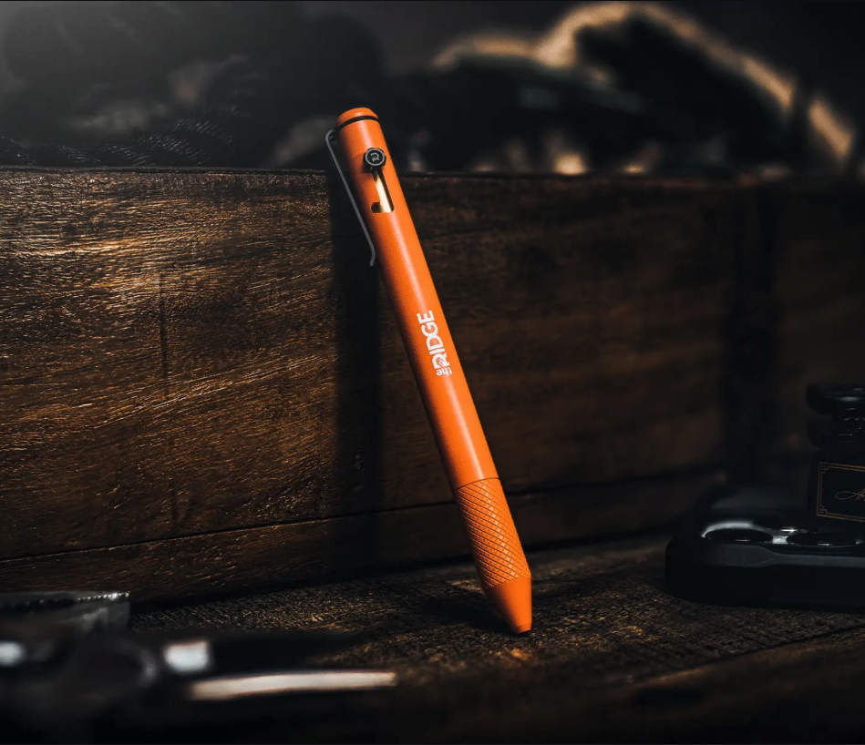 Bolt Action Pen (Basecamp Orange | Aluminum)