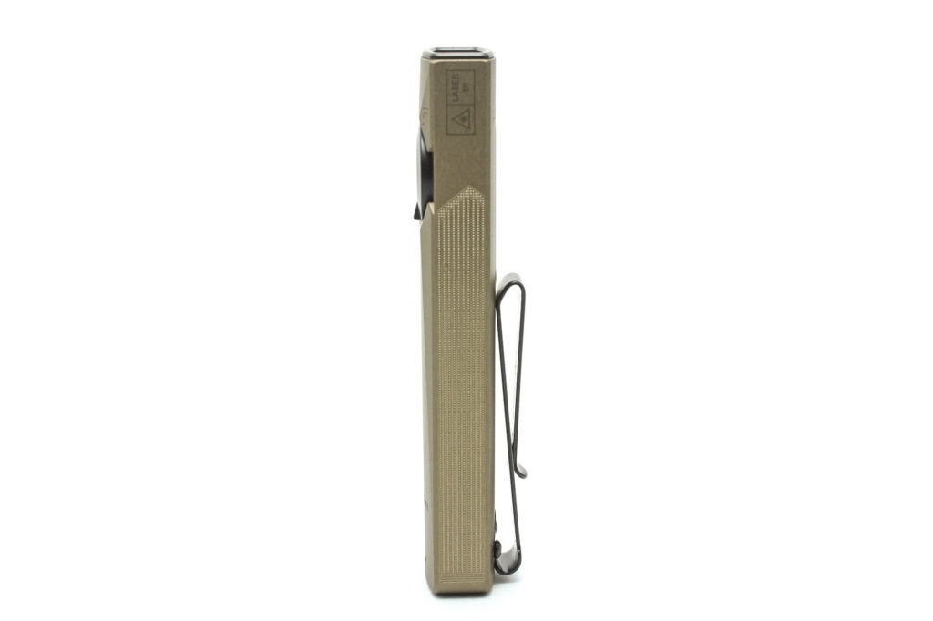 Olight Arkfeld Ultra side view with clip